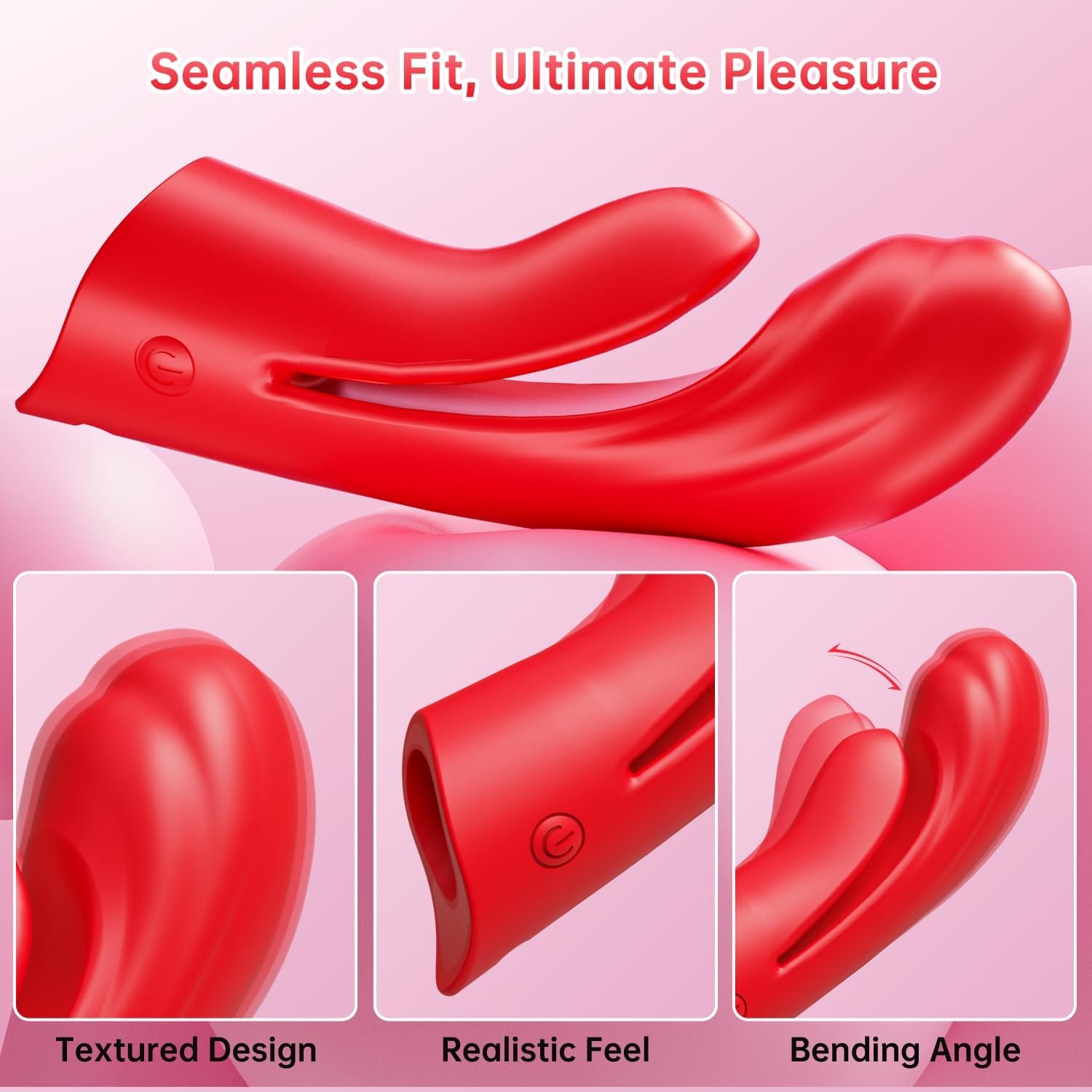 2 in 1 Flexible Finger Sleeve Clit G Spot Nipple Vibrator 5 2 in 1 Flexible Finger Sleeve Clit G Spot Nipple Vibrator