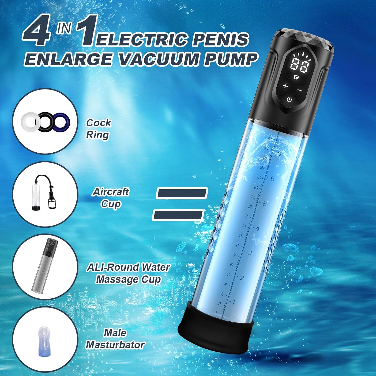 5 Suction 5 Pressure Penis Pump Male Sex Stroker 4 5 Suction 5 Pressure Penis Pump Male Sex Stroker