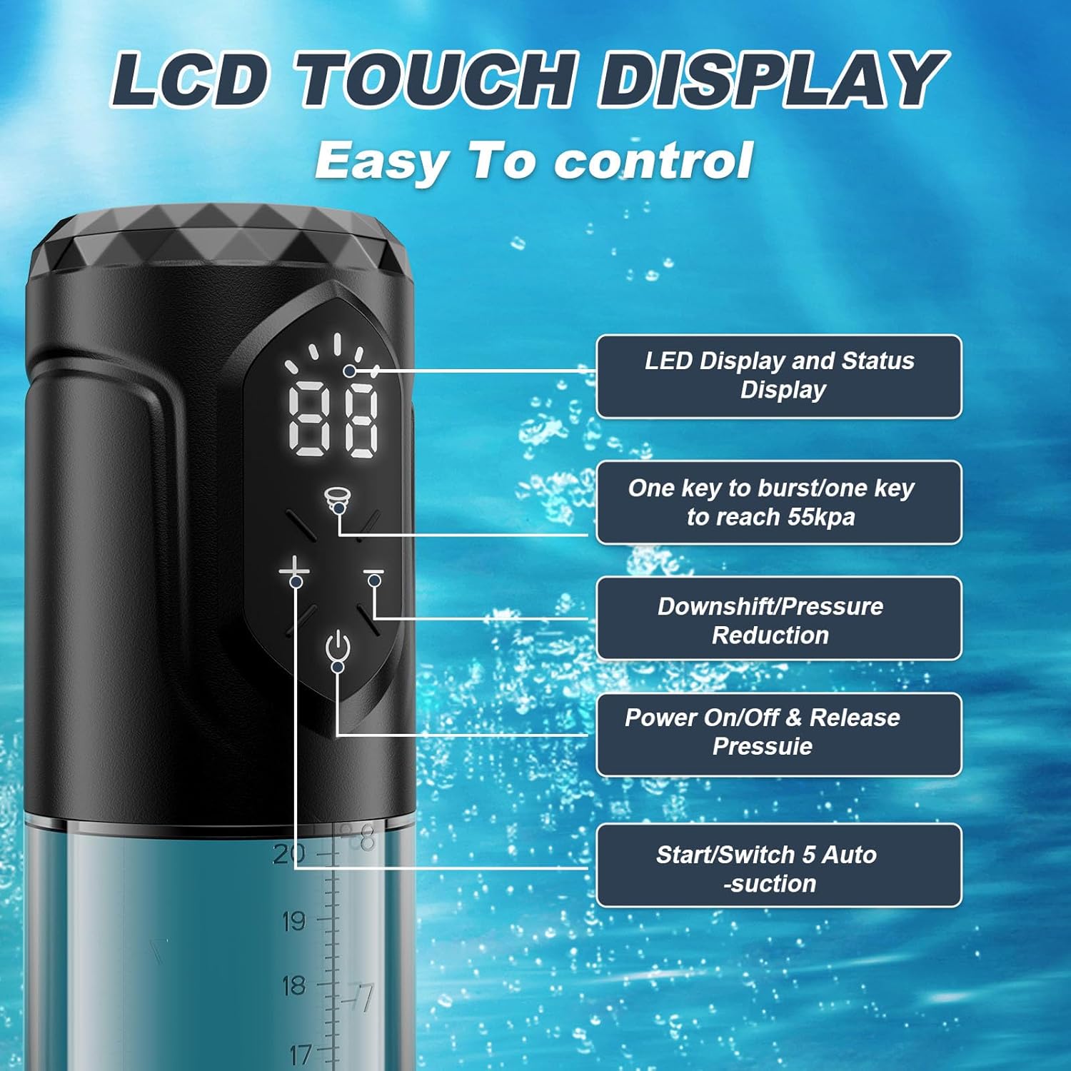5 Suction 5 Pressure Penis Pump Male Sex Stroker 6 5 Suction 5 Pressure Penis Pump Male Sex Stroker