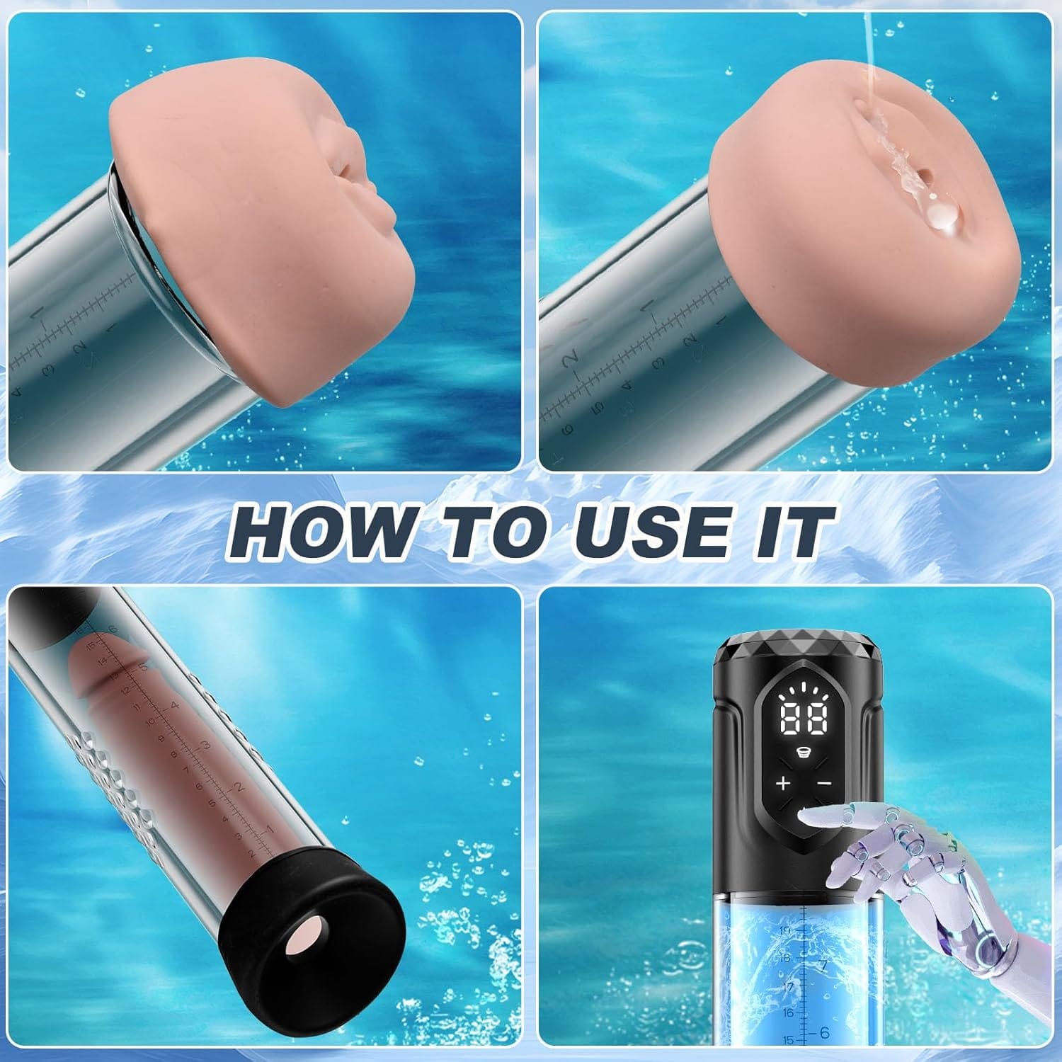 5 Suction 5 Pressure Penis Pump Male Sex Stroker 8 5 Suction 5 Pressure Penis Pump Male Sex Stroker
