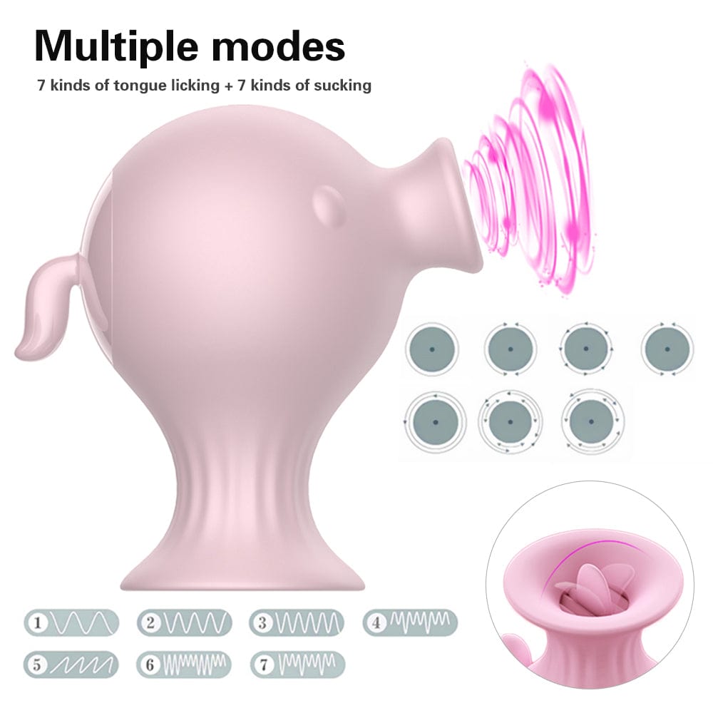 Lurevibe - 7 Speed Tongue Licking Stimulator Clitoris Sucking Vibrator Vagina Nipple Sucker 4 Lurevibe - 7 Speed Tongue Licking Stimulator Clitoris Sucking Vibrator Vagina Nipple Sucker