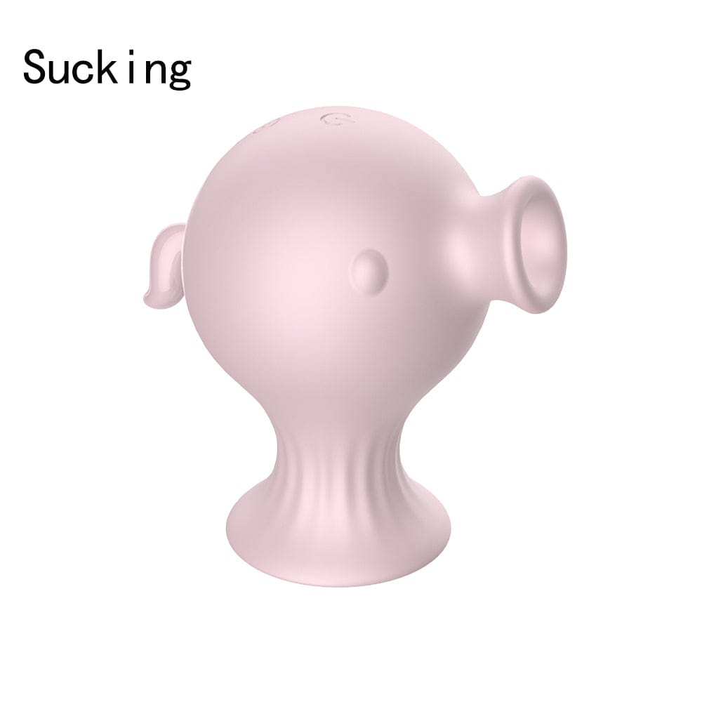 Lurevibe - 7 Speed Tongue Licking Stimulator Clitoris Sucking Vibrator Vagina Nipple Sucker 10 Pink(suction)