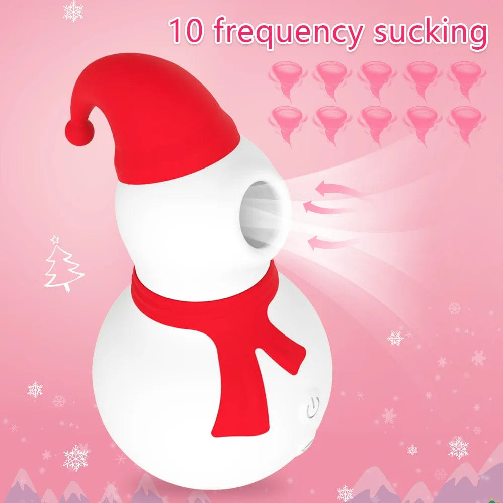 Christmas Snowman Vacuum Powerful Sucking Vibrator 4 Christmas Snowman Vacuum Powerful Sucking Vibrator
