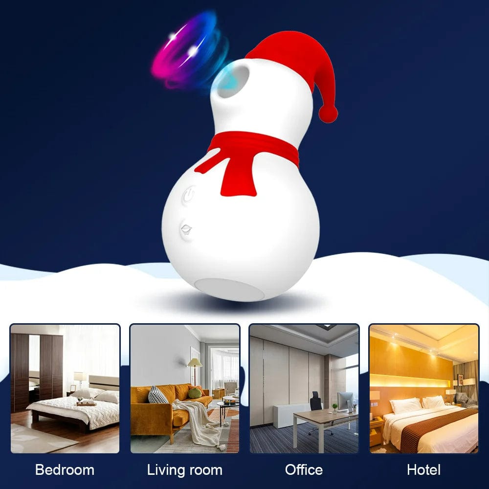 Christmas Snowman Vacuum Powerful Sucking Vibrator 6 Christmas Snowman Vacuum Powerful Sucking Vibrator