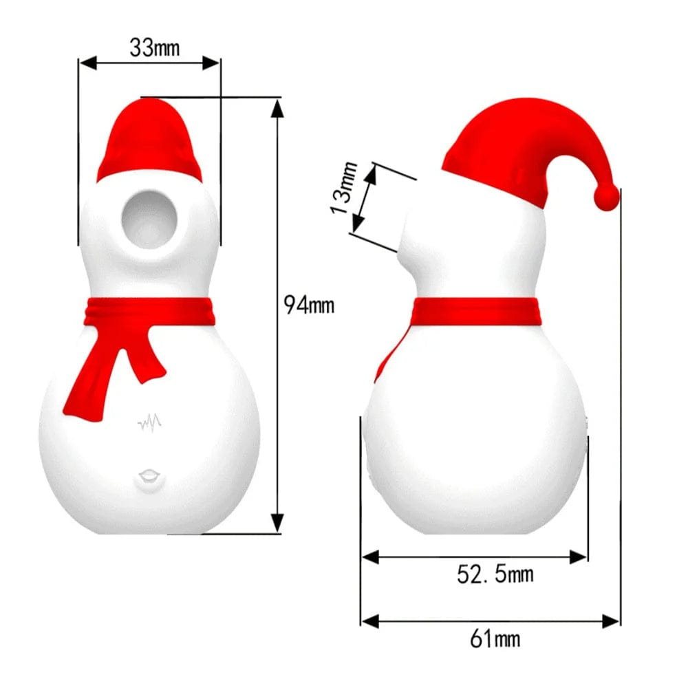 Christmas Snowman Vacuum Powerful Sucking Vibrator 8 Christmas Snowman Vacuum Powerful Sucking Vibrator