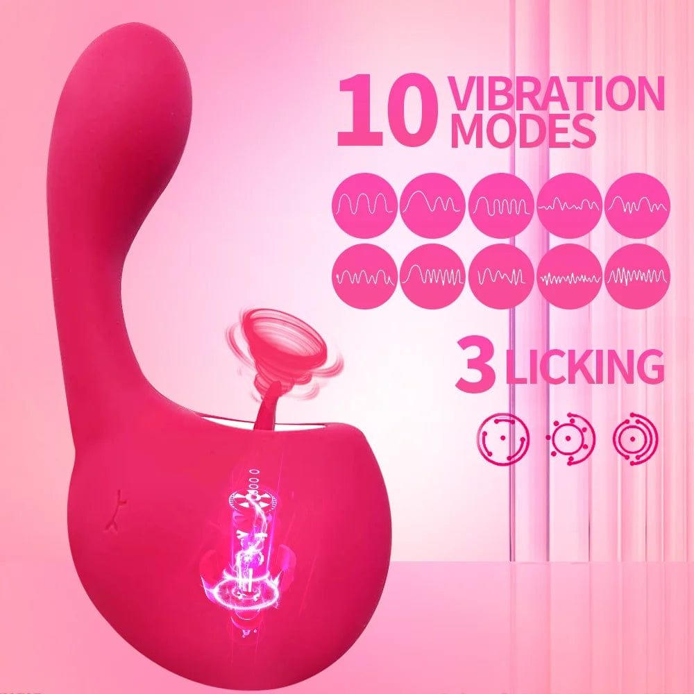 Lurevibe - Clitoral Licking G Spot Vibrator Clitoralis Stimulator for Women with 10 Licking Vibrating Modes 3 Lurevibe - Clitoral Licking G Spot Vibrator Clitoralis Stimulator for Women with 10 Licking Vibrating Modes