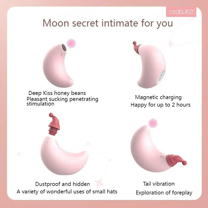 Red Riding Hood Moon Sucking Vibrator Vibrating Sucker Oral Clitoris Stimulator 5 Red Riding Hood Moon Sucking Vibrator Vibrating Sucker Oral Clitoris Stimulator