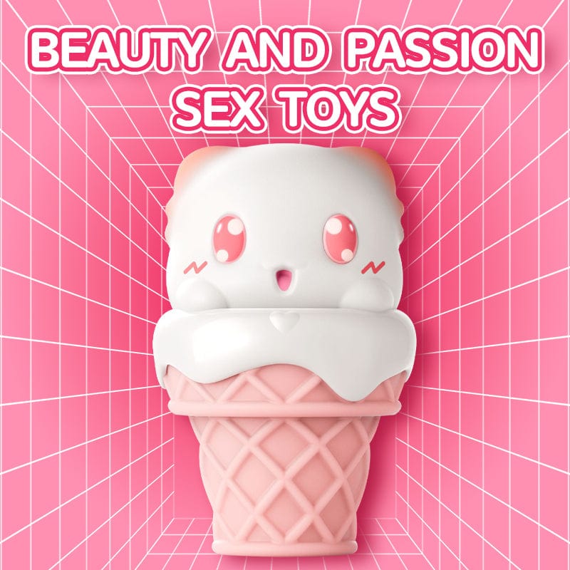 Peachy Bunny Ice Cream Cone Clitoral Suction Heating Vibrator 4 Peachy Bunny Ice Cream Cone Clitoral Suction Heating Vibrator