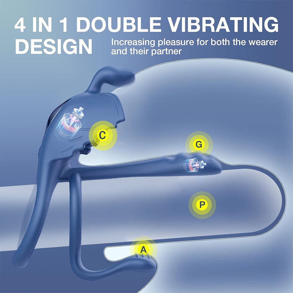 Lurevibe - Penis Vibrating Ring Cock 3 in 1 Massage Delayed Ejaculation Citoral Stimulator Flirt Masturbation 5 Lurevibe - Penis Vibrating Ring Cock 3 in 1 Massage Delayed Ejaculation Citoral Stimulator Flirt Masturbation