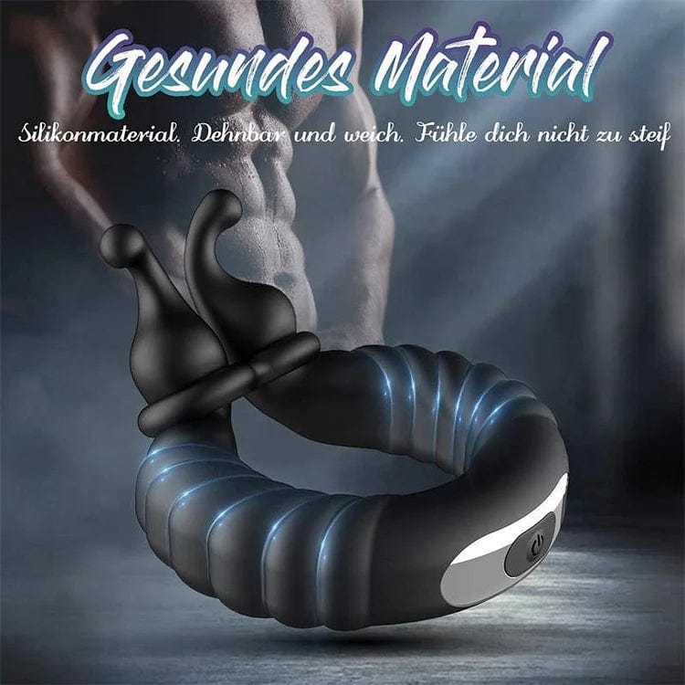 Lurevibe - Vibrating Dual Penis Ring Dildo Stretchy Cock Ring 7 Lurevibe - Vibrating Dual Penis Ring Dildo Stretchy Cock Ring