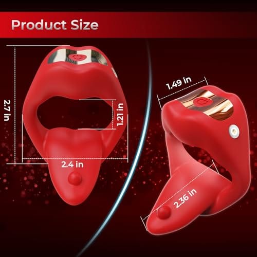 Lurevibe - Penis Ring Tongue Design with 9 Vibration Modes 7 Lurevibe - Penis Ring Tongue Design with 9 Vibration Modes