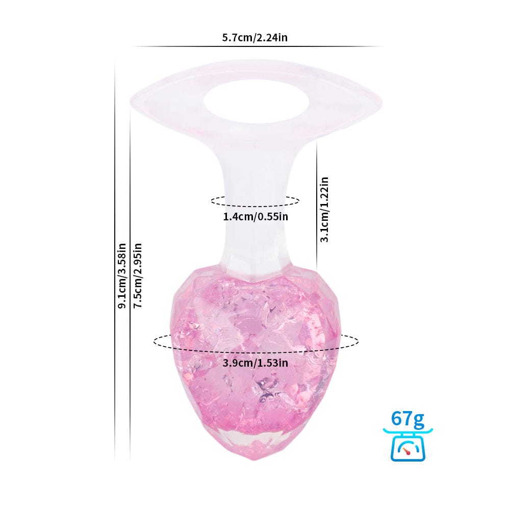 Diamond Crystal Rainbow Wearable Butt Plug Anal Sex Toy 30 Diamond Crystal Rainbow Wearable Butt Plug Anal Sex Toy