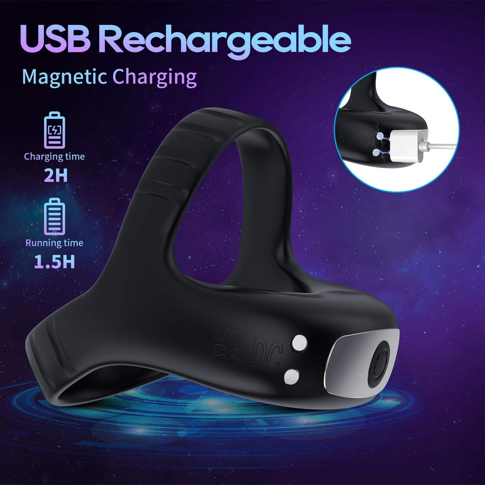 Lurevibe - Vibrating Cock Ring with APP, Triangular Penis Ring with 10 Vibration Modes 8 Lurevibe - Vibrating Cock Ring with APP, Triangular Penis Ring with 10 Vibration Modes