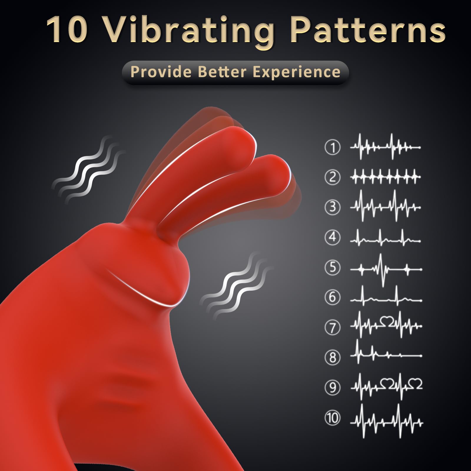 Lurevibe - Rabbit Vibrating Cock Ring Adult Sex Toys with Clitoral Vibrator 19 Lurevibe - Rabbit Vibrating Cock Ring Adult Sex Toys with Clitoral Vibrator