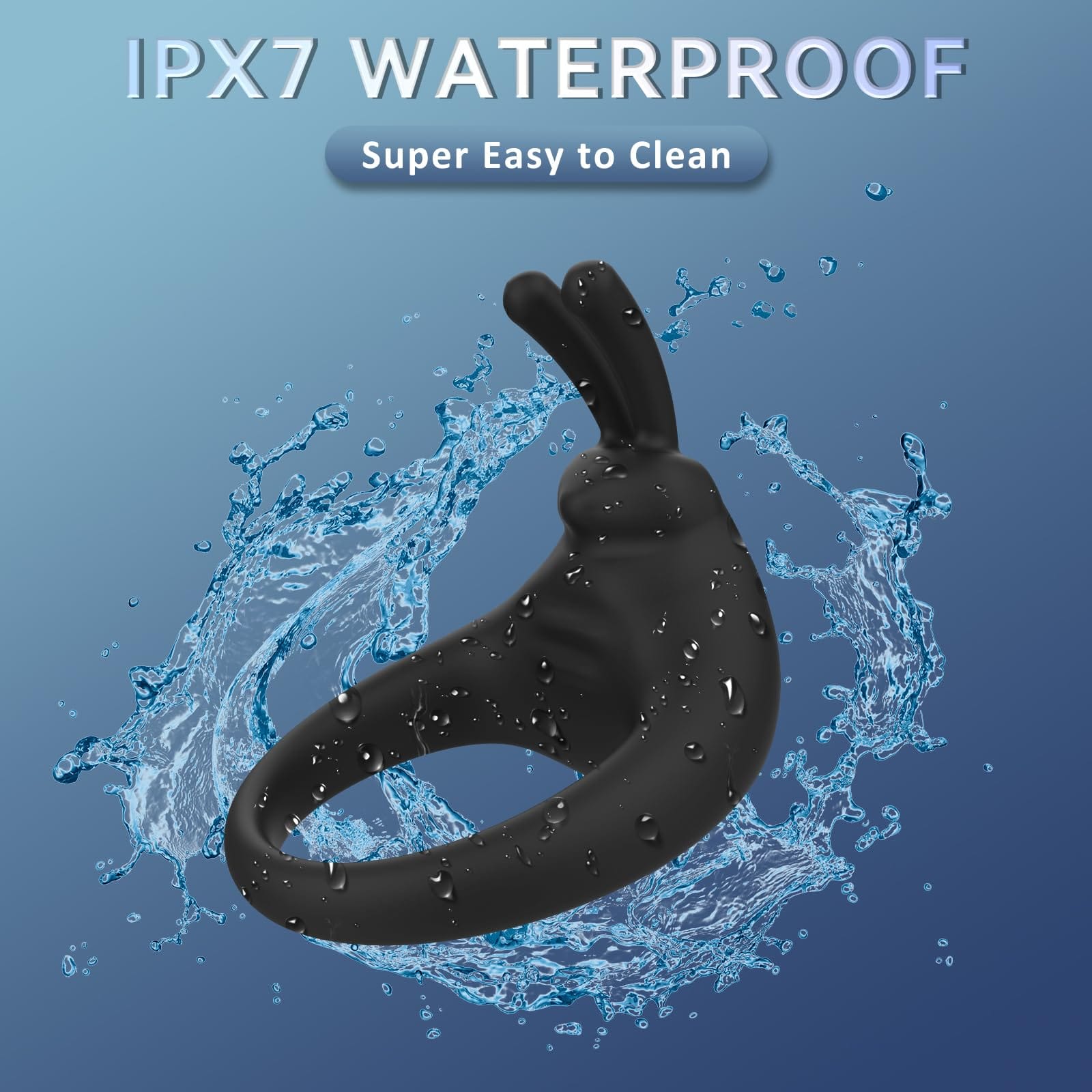 Lurevibe - Rabbit Vibrating Cock Ring Adult Sex Toys with Clitoral Vibrator 3 Lurevibe - Rabbit Vibrating Cock Ring Adult Sex Toys with Clitoral Vibrator