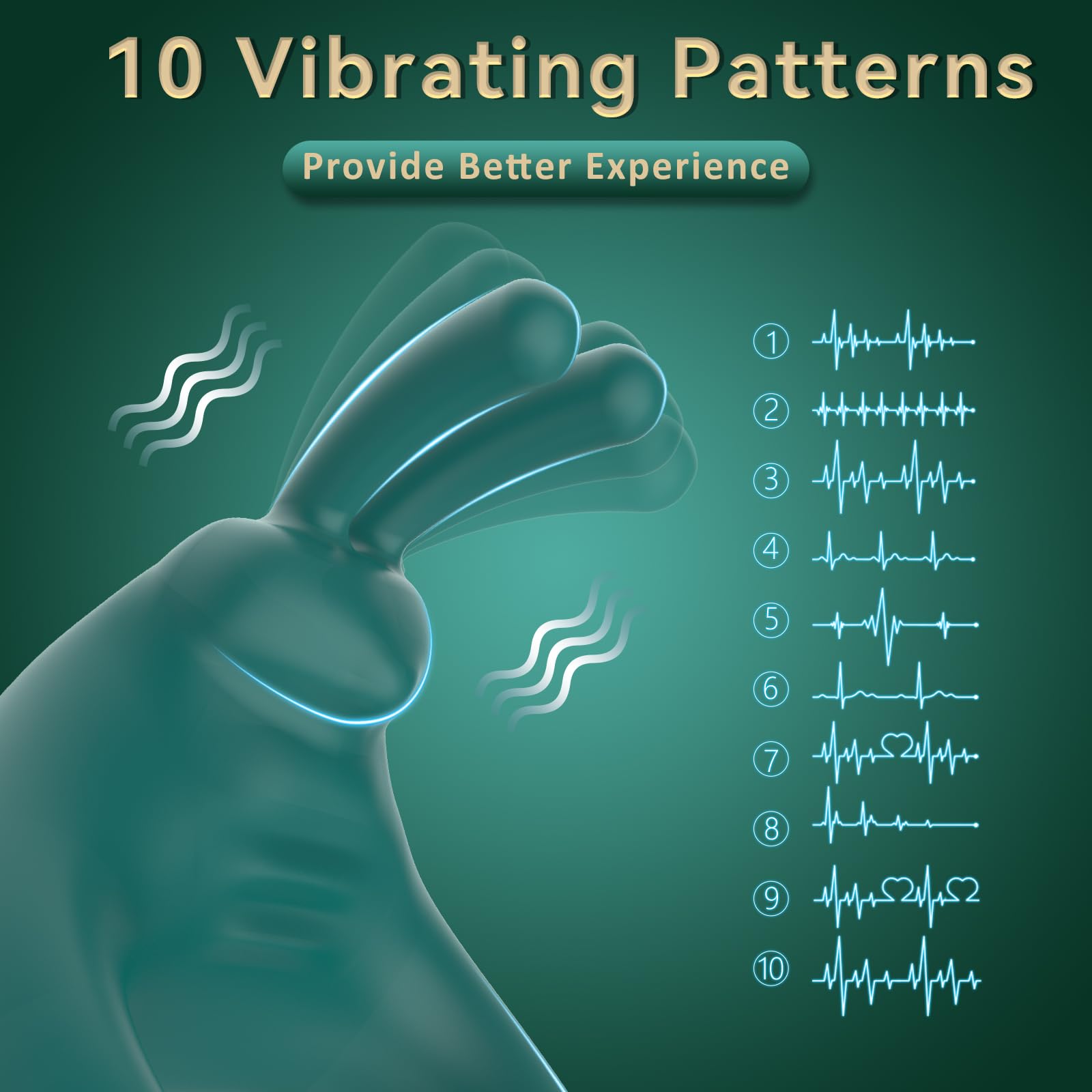 Lurevibe - Rabbit Vibrating Cock Ring Adult Sex Toys with Clitoral Vibrator 8 Lurevibe - Rabbit Vibrating Cock Ring Adult Sex Toys with Clitoral Vibrator