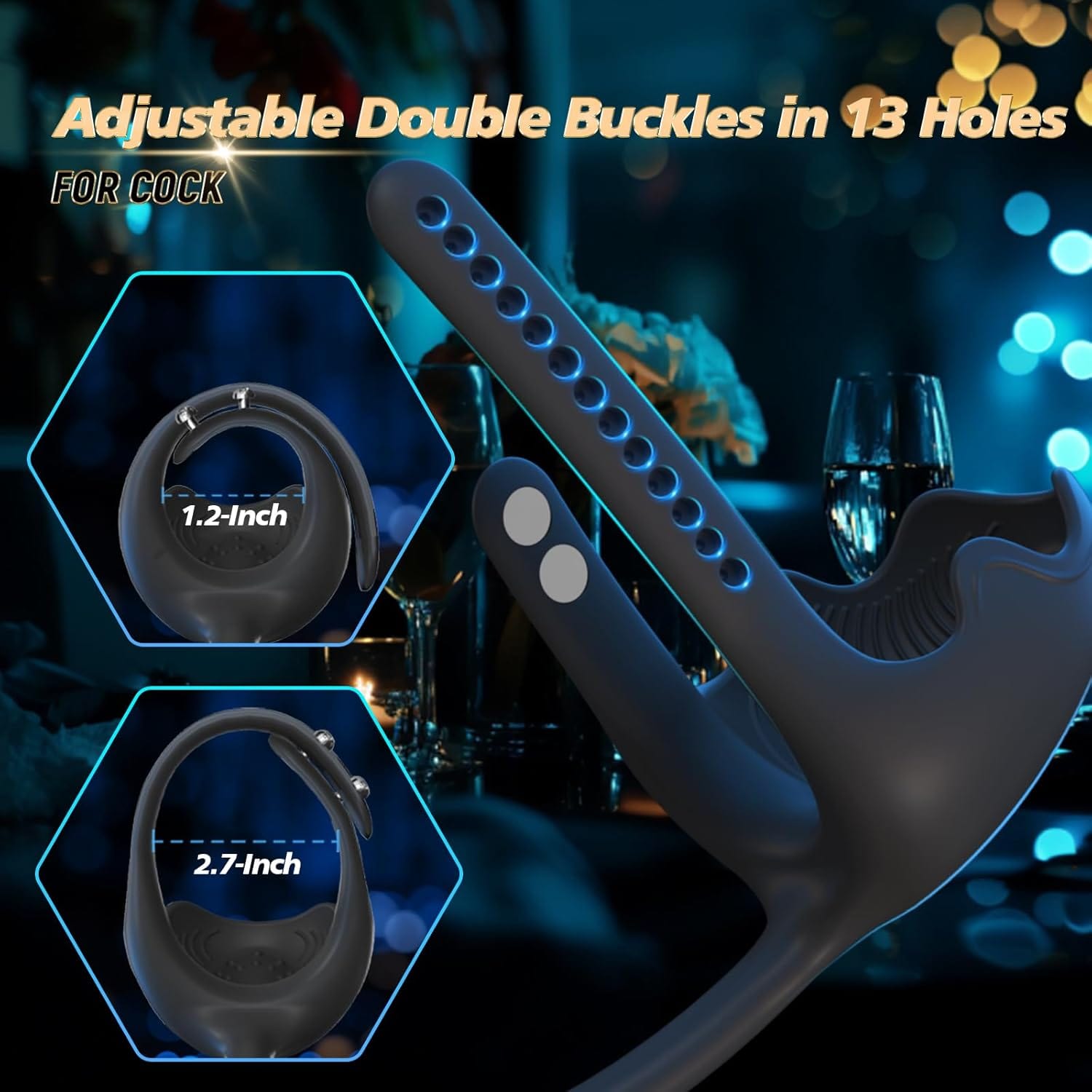 3-in-1 Vibrating Testicle Taint Anal Stimulator with Adjustable Vibrating Cock Ring 5 3-in-1 Vibrating Testicle Taint Anal Stimulator with Adjustable Vibrating Cock Ring