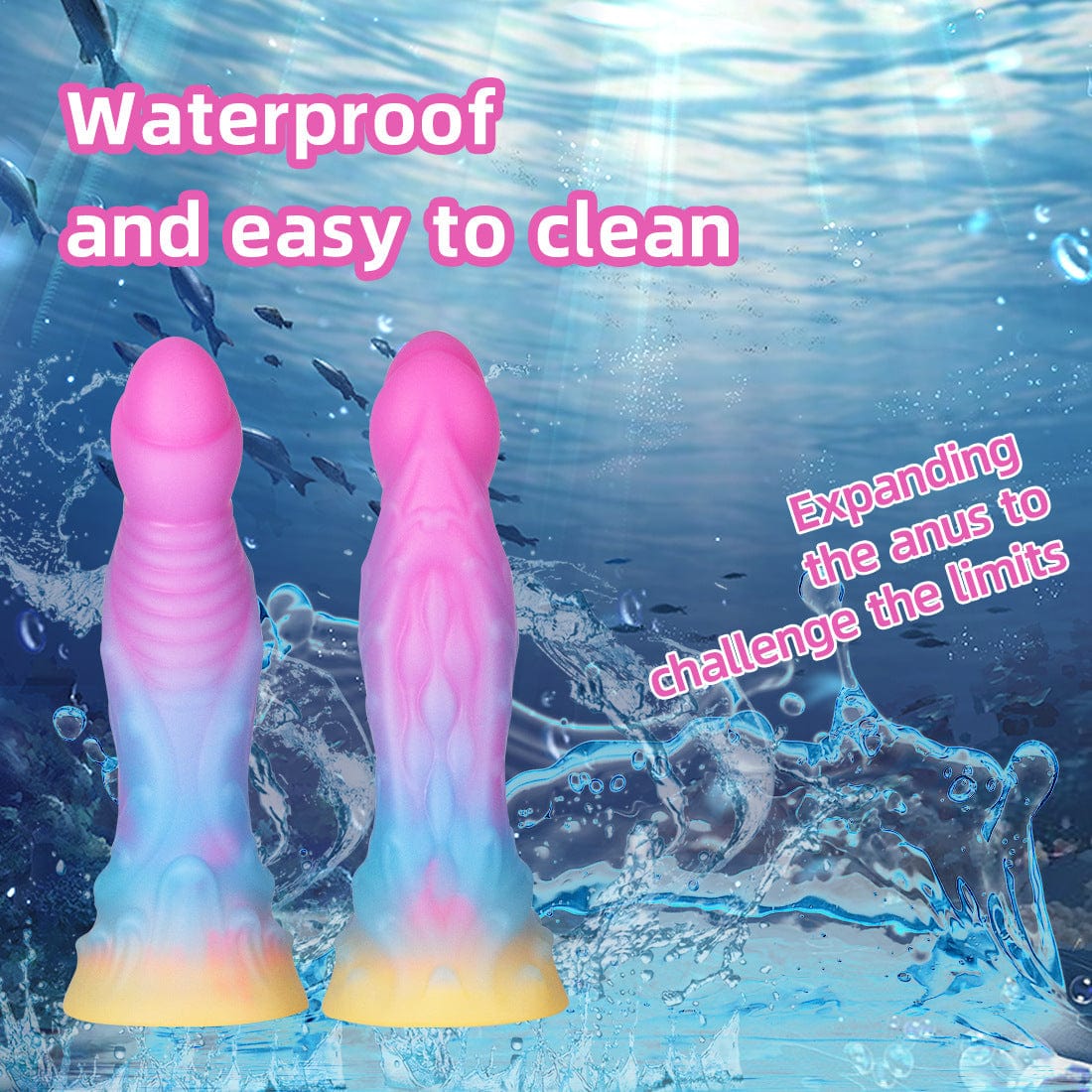 6.4 Inches Super Soft Luminous Fantasy Dildo 4 6.4 Inches Super Soft Luminous Fantasy Dildo