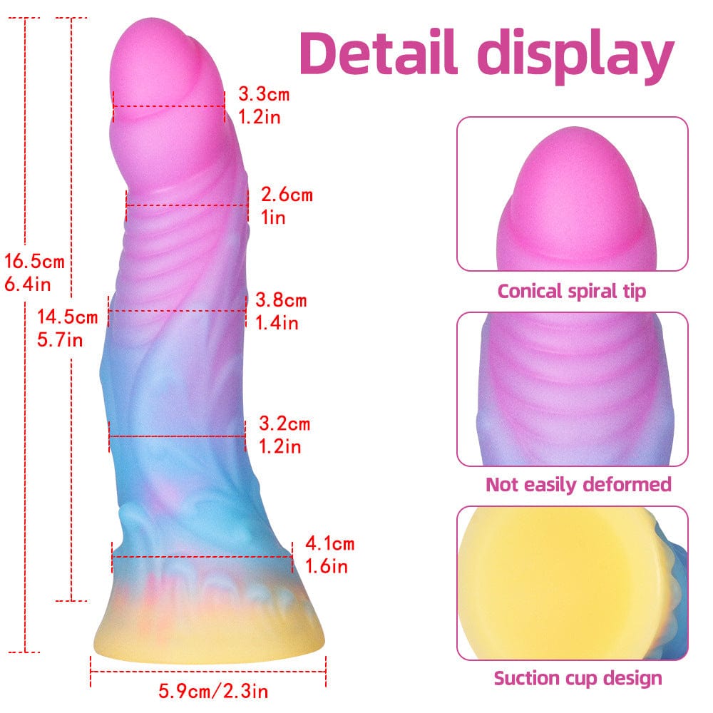 6.4 Inches Super Soft Luminous Fantasy Dildo 6 6.4 Inches Super Soft Luminous Fantasy Dildo