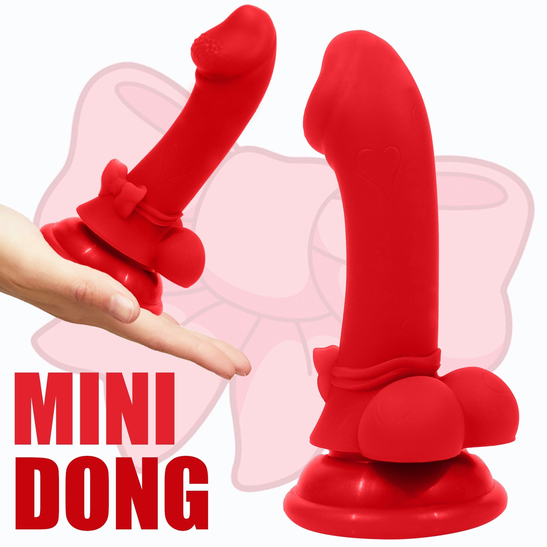 AIMITEX Mini Bowknot Cute Dildo Female Masturbator 3 AIMITEX Mini Bowknot Cute Dildo Female Masturbator
