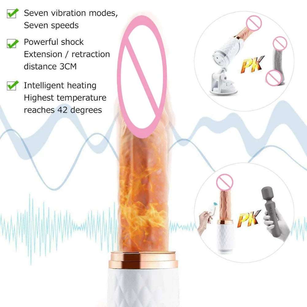 Lurevibe - Automatic Telescopic Gun Women Vibrating Sex Machine 8 Lurevibe - Automatic Telescopic Gun Women Vibrating Sex Machine