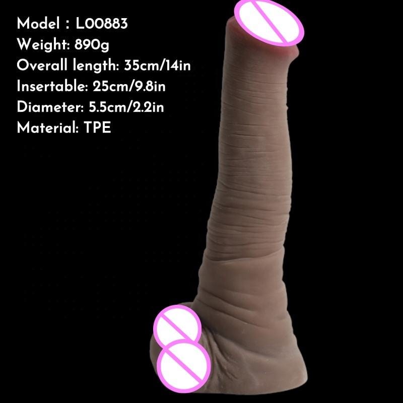Huge Dildo Realistic 9.8/7inch Long Dildo 3 Huge Dildo Realistic 9.8/7inch Long Dildo