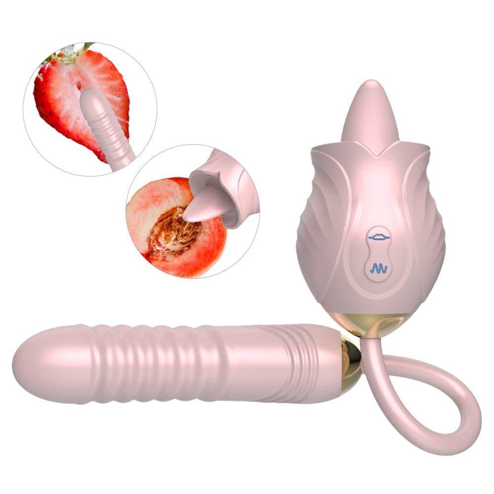 Lurevibe - New Rose Toy Warming G-spot Tongue Licking Vibrator 3 Lurevibe - New Rose Toy Warming G-spot Tongue Licking Vibrator