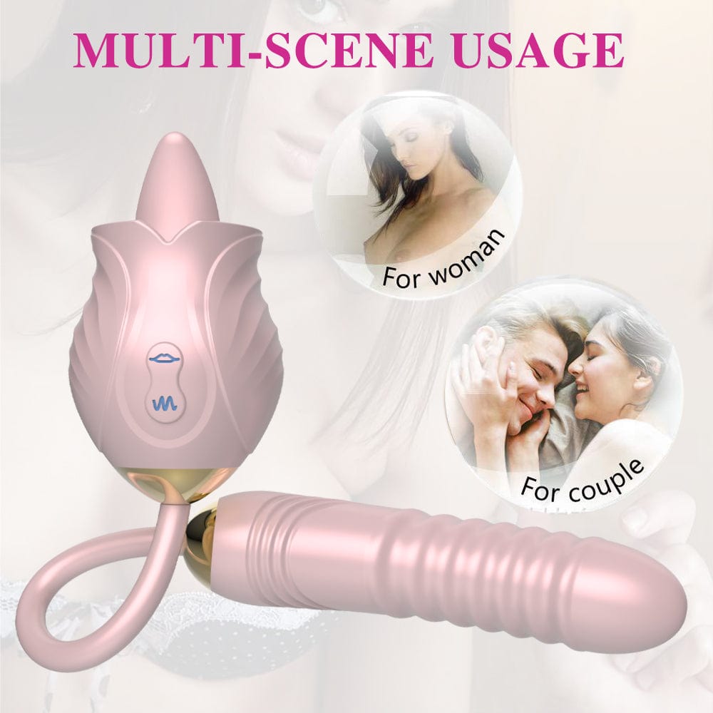 Lurevibe - New Rose Toy Warming G-spot Tongue Licking Vibrator 6 Lurevibe - New Rose Toy Warming G-spot Tongue Licking Vibrator