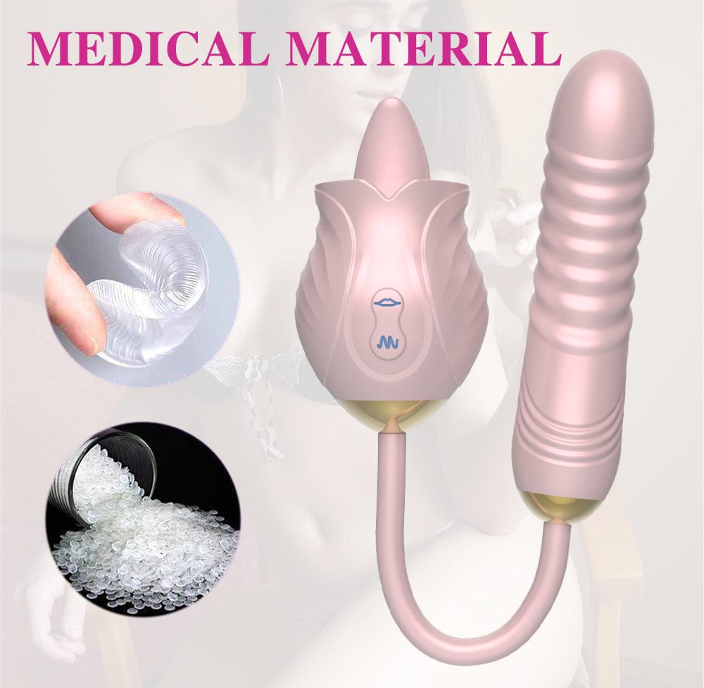 Lurevibe - New Rose Toy Warming G-spot Tongue Licking Vibrator 7 Lurevibe - New Rose Toy Warming G-spot Tongue Licking Vibrator