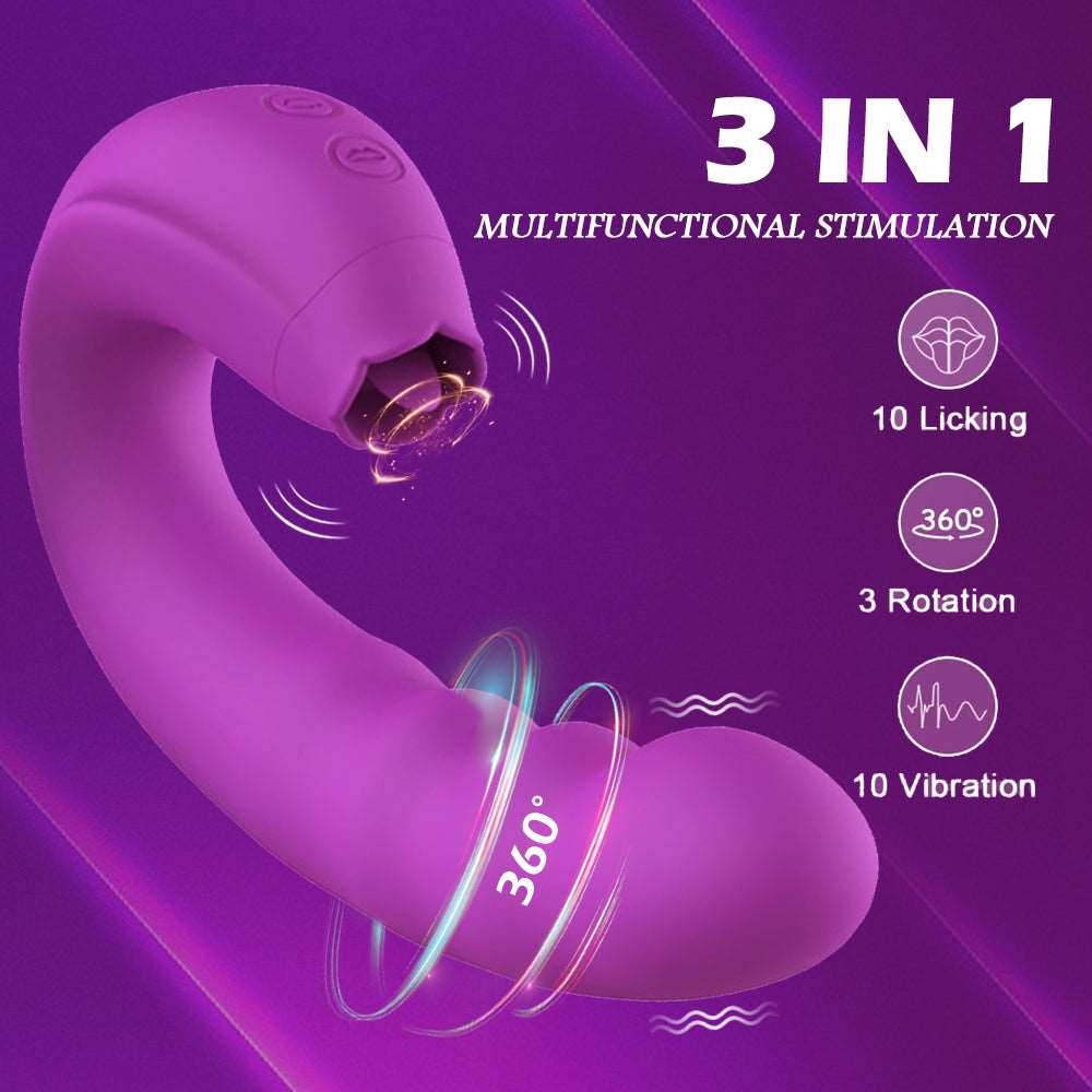 Lurevibe - 3 In 1 Female Clitoris Breast G-spot Stimulator 4 Lurevibe - 3 In 1 Female Clitoris Breast G-spot Stimulator