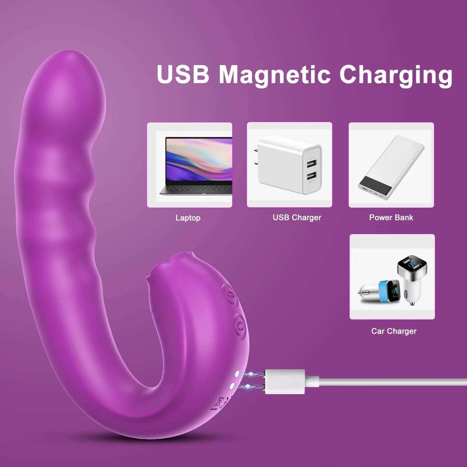 Lurevibe - 3 In 1 Female Clitoris Breast G-spot Stimulator 8 Lurevibe - 3 In 1 Female Clitoris Breast G-spot Stimulator