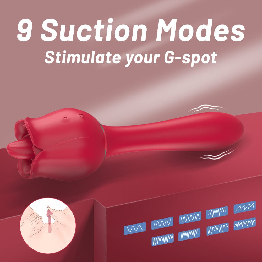 Lurevibe - Tongue Rose & G-Sport Sex Toy Oral Licking Stimulate Masturbate Adult Toys Massager For Women 5 Lurevibe - Tongue Rose & G-Sport Sex Toy Oral Licking Stimulate Masturbate Adult Toys Massager For Women