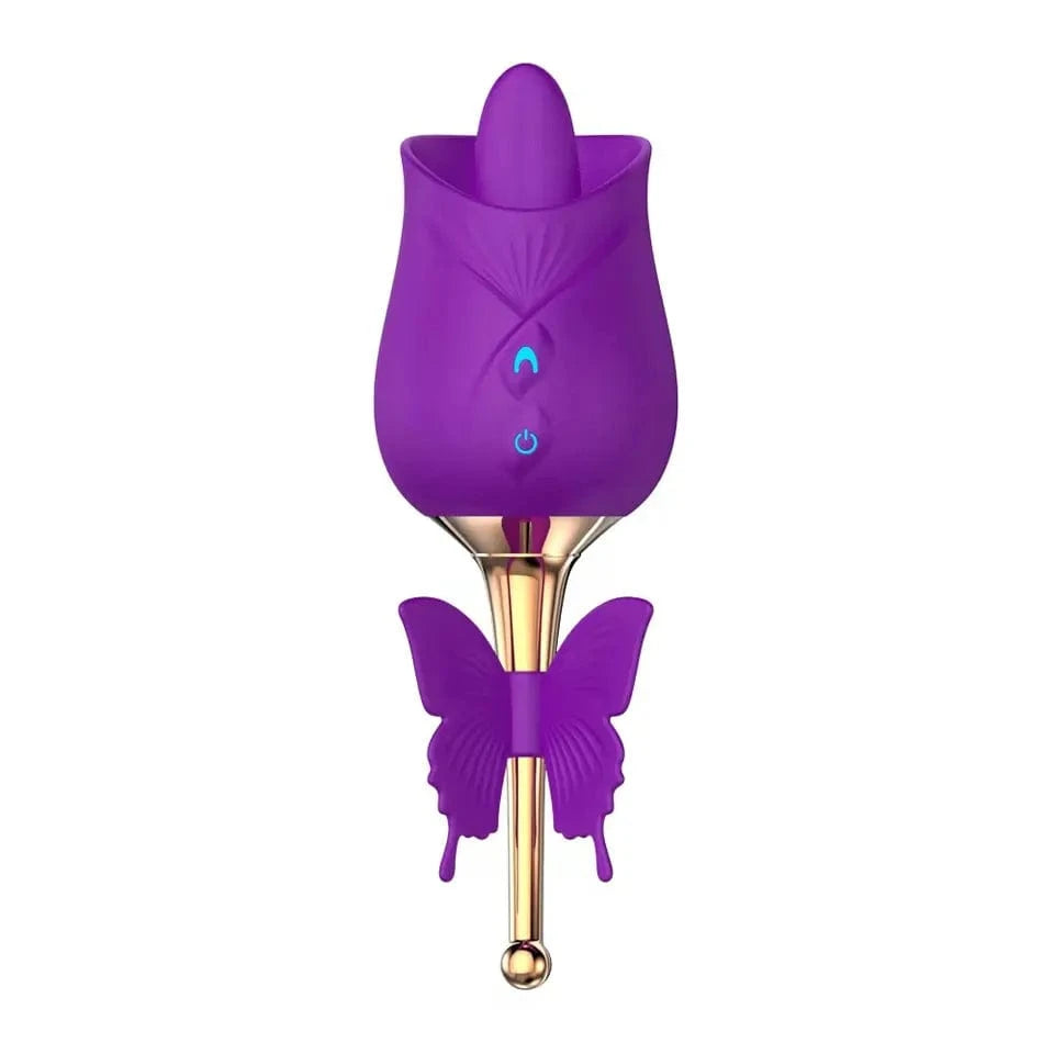 10-Frequency Vibration Tongue Licking Rose Vibrator 11 10-Frequency Vibration Tongue Licking Rose Vibrator