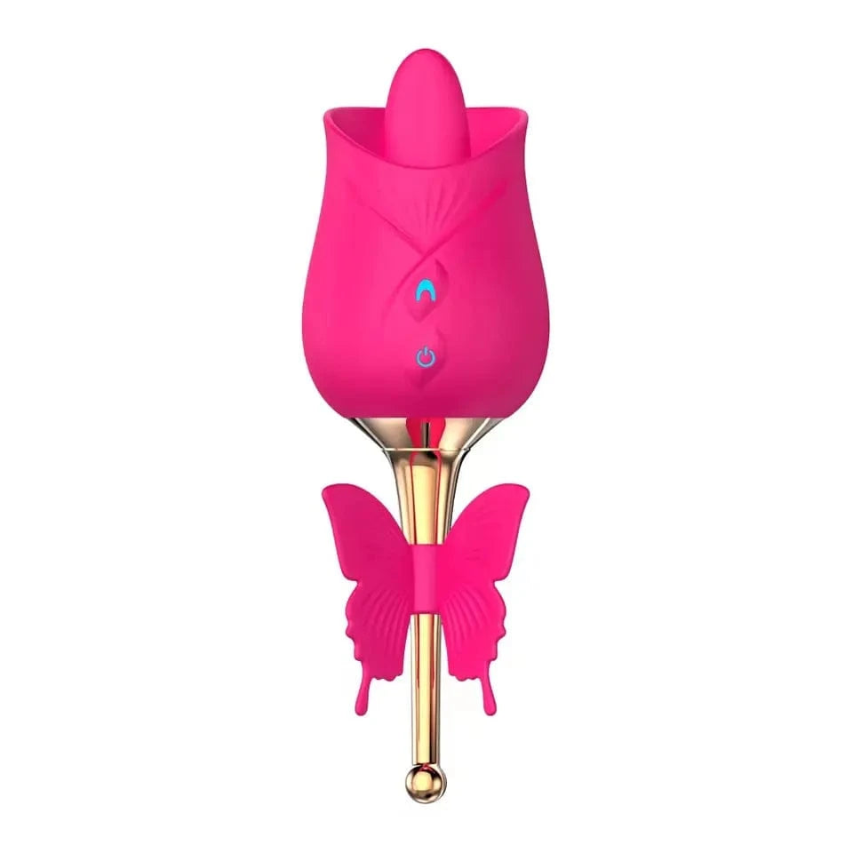 10-Frequency Vibration Tongue Licking Rose Vibrator 5 10-Frequency Vibration Tongue Licking Rose Vibrator