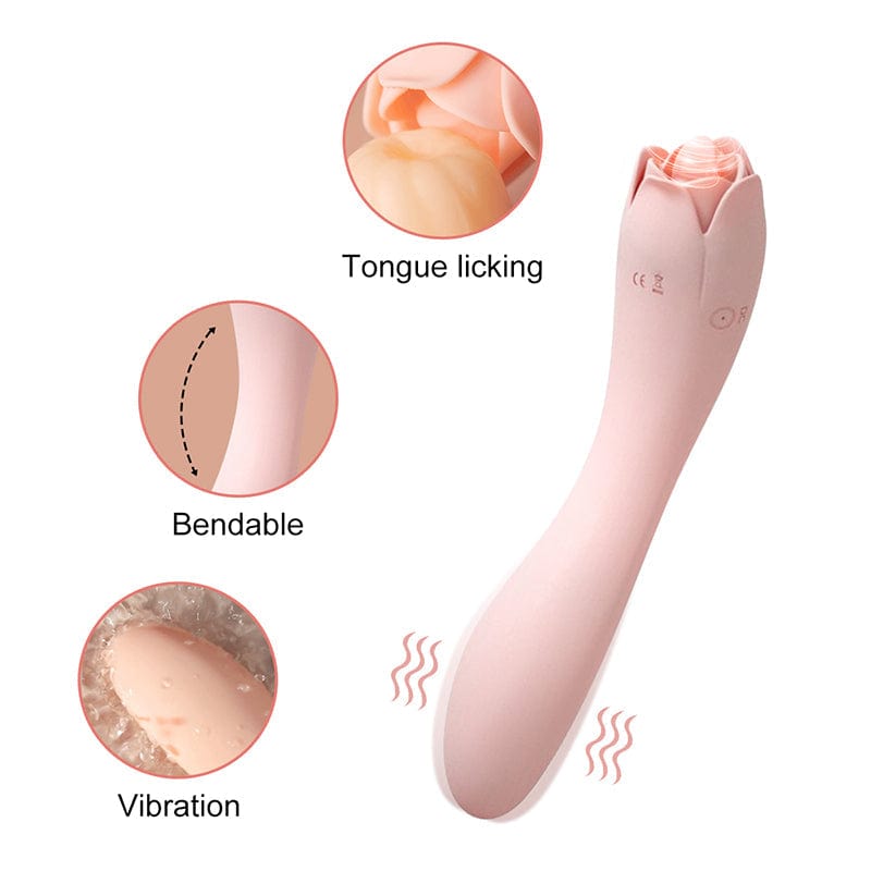 Lurevibe - Rose Tongue Licking Vibrator 7 Lurevibe - Rose Tongue Licking Vibrator