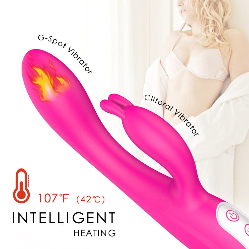 Lurevibe - Female Masturbation Device Rabbit Heated Vibrator Waterproof 3 Lurevibe - Female Masturbation Device Rabbit Heated Vibrator Waterproof