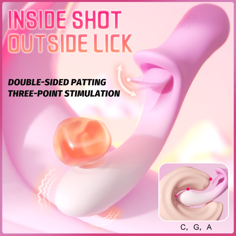 Fancy Pink Female Tongue Licking Masturbation Device Vibrator 4 Fancy Pink Female Tongue Licking Masturbation Device Vibrator