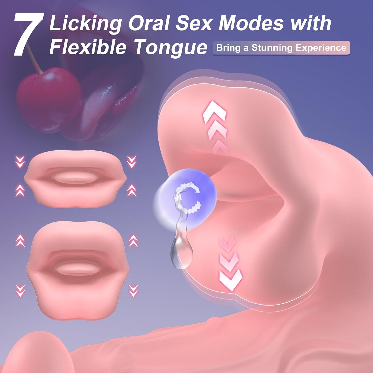 3 in 1 Rose Muncher Rabbit G Spot Vibrator with 6 Wiggling 7 Licking & 10 Vibrating Modes 5 3 in 1 Rose Muncher Rabbit G Spot Vibrator with 6 Wiggling 7 Licking & 10 Vibrating Modes
