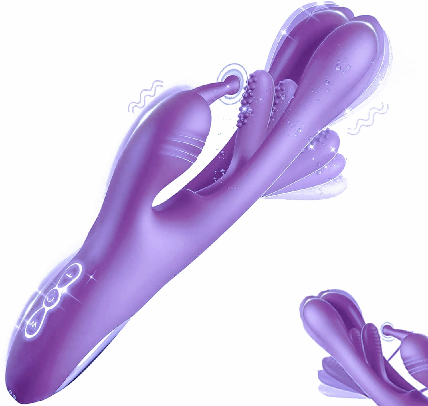 3 IN 1 Rabbit Flapping G Spot Clitoral stimulation Vibrator 10 3 IN 1 Rabbit Flapping G Spot Clitoral stimulation Vibrator