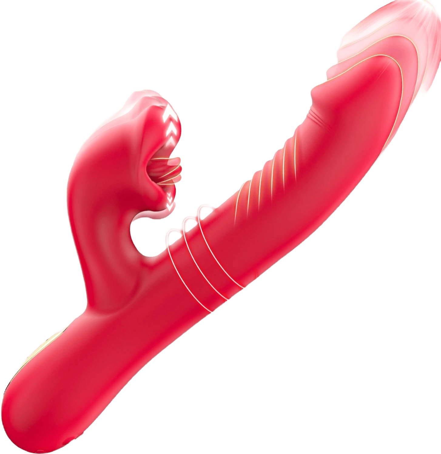 Upgraded Rose Muncher 5 In 1 Thrusting Clitoral G Spot Vibrator