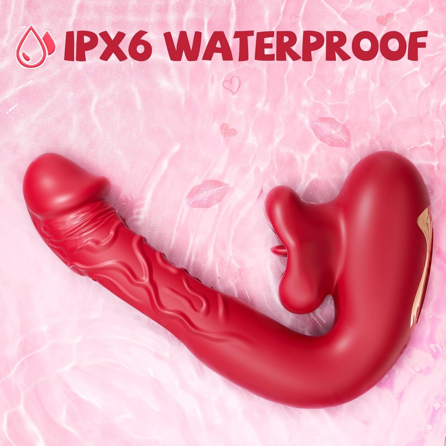 Rose Muncher 3-in-1 G Spot Vibrator Dildo with 10 Flapping & Vibrating & Licking Biting Modes 8 Rose Muncher 3-in-1 G Spot Vibrator Dildo with 10 Flapping & Vibrating & Licking Biting Modes