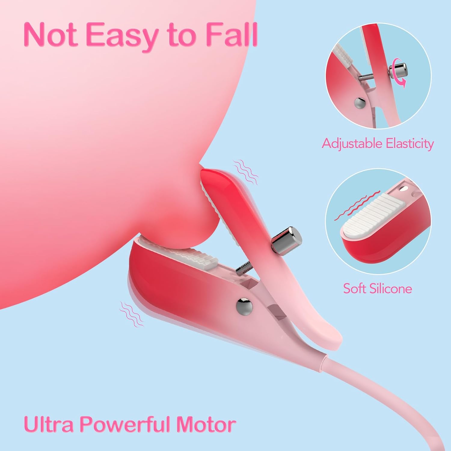 2 In 1 Wearable Nipple Clitoral Clamps Stimulation Vibrator For Women 4 2 In 1 Wearable Nipple Clitoral Clamps Stimulation Vibrator For Women