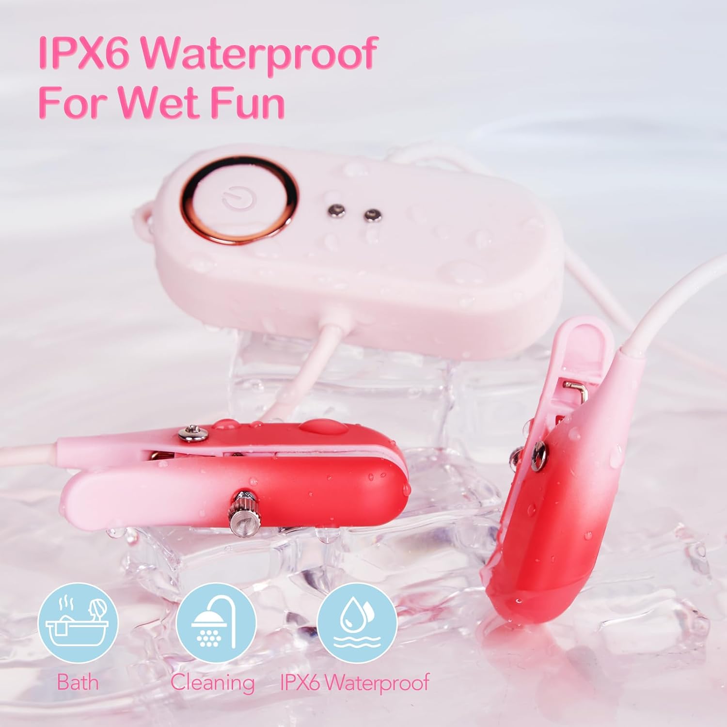 2 In 1 Wearable Nipple Clitoral Clamps Stimulation Vibrator For Women 6 2 In 1 Wearable Nipple Clitoral Clamps Stimulation Vibrator For Women