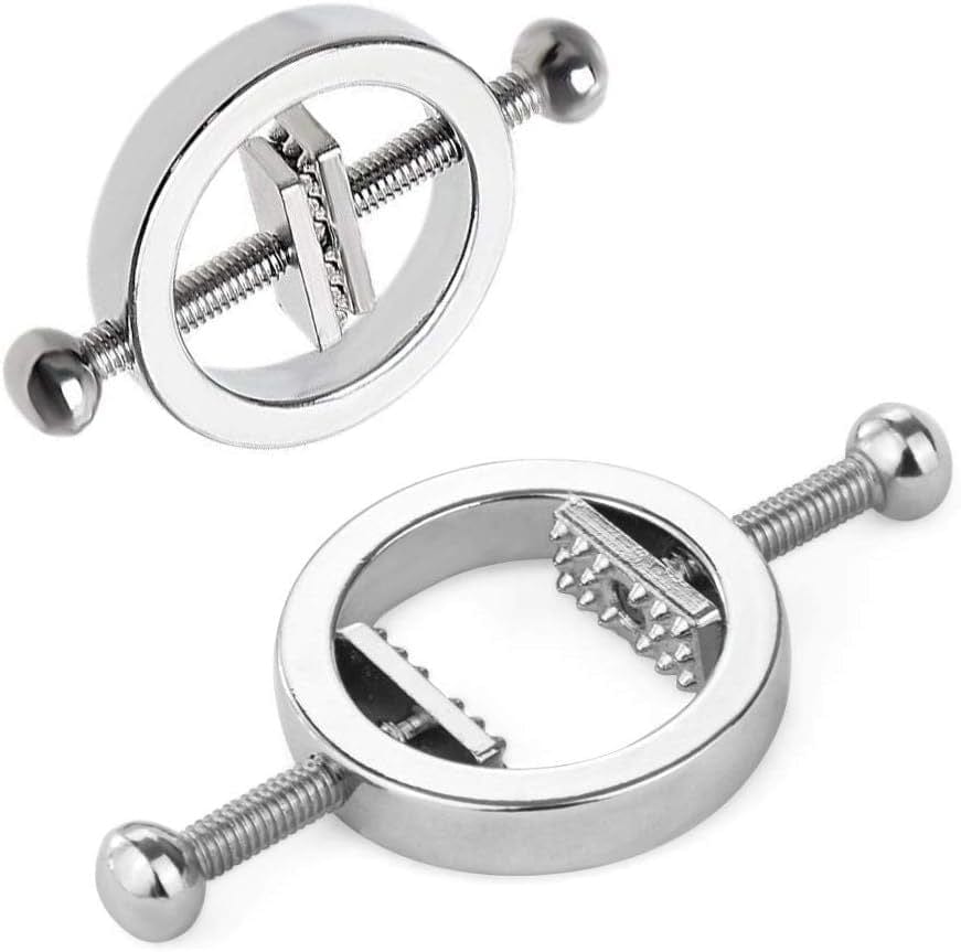BDSM Metal Adjustable Nipple Clamps Set for Sex Games 3 BDSM Metal Adjustable Nipple Clamps Set for Sex Games