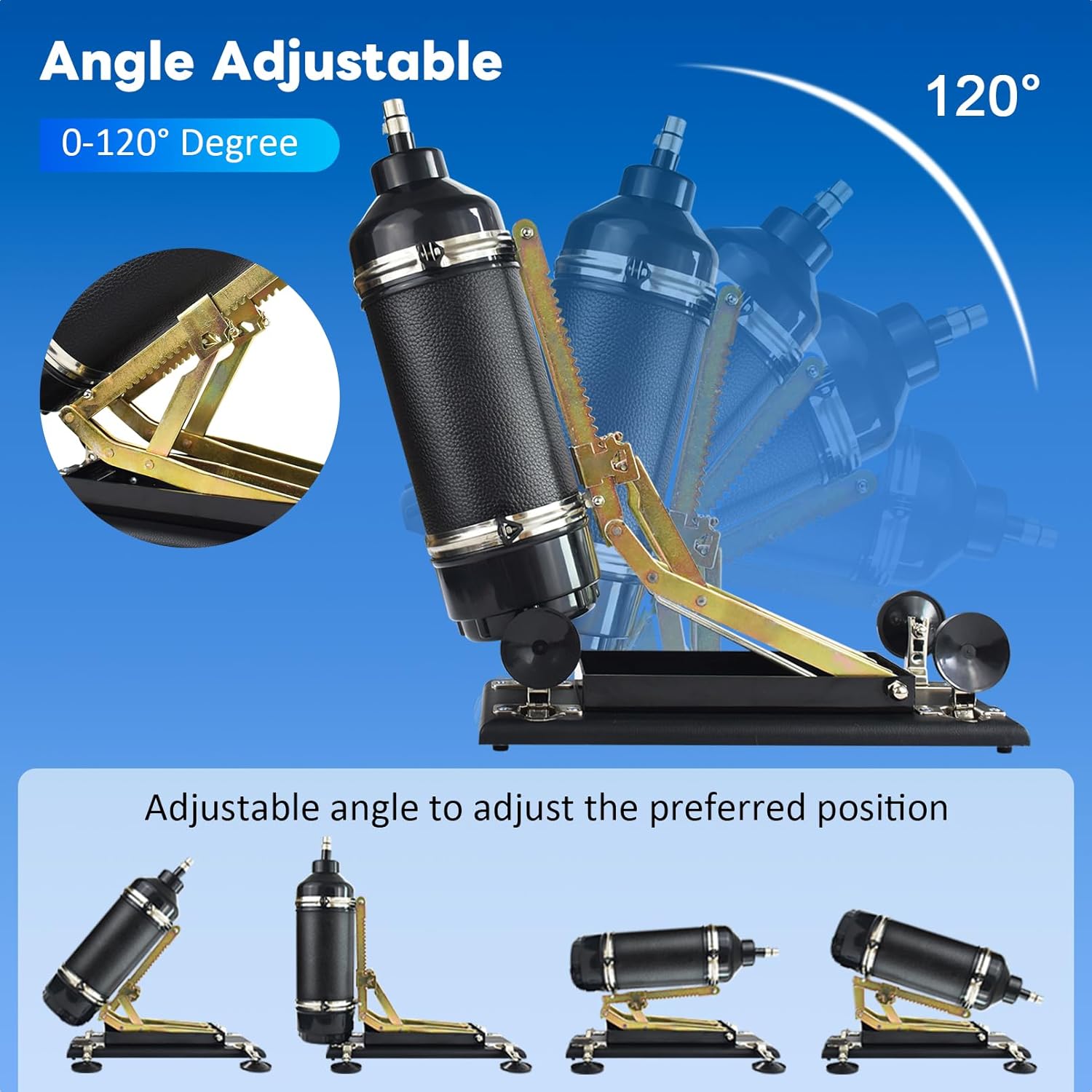 Automatic Sex Machine with 3.8inch Suction Cup Adapter and Dildo Attachments 4 Automatic Sex Machine with 3.8inch Suction Cup Adapter and Dildo Attachments