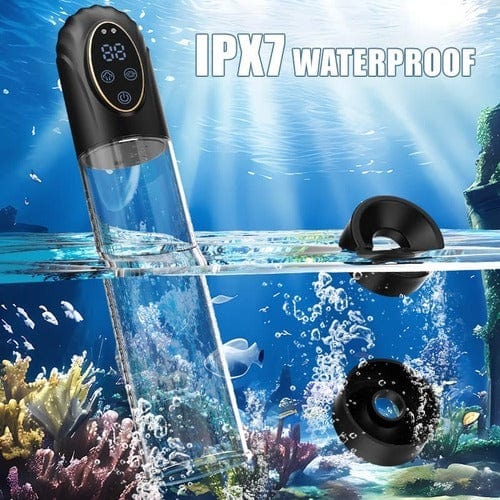 Mergano - Full Waterproof 6 Modes Erection Enlargement and Masturbation 3 and 1 Penis Pump 4 Mergano - Full Waterproof 6 Modes Erection Enlargement and Masturbation 3 and 1 Penis Pump
