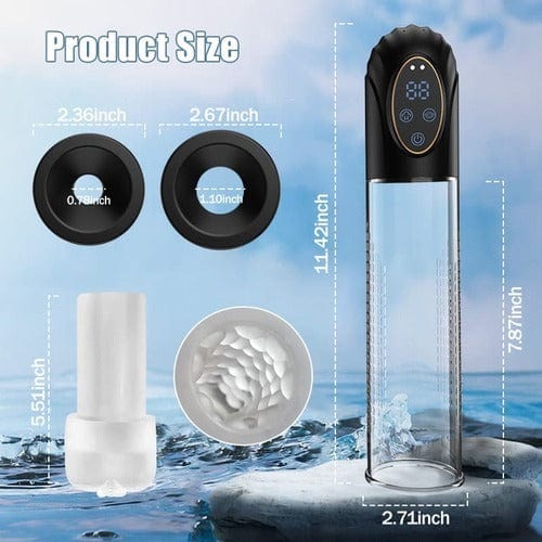 Mergano - Full Waterproof 6 Modes Erection Enlargement and Masturbation 3 and 1 Penis Pump 5 Mergano - Full Waterproof 6 Modes Erection Enlargement and Masturbation 3 and 1 Penis Pump