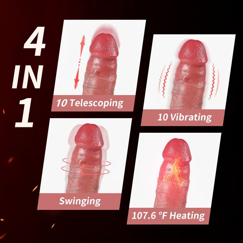 8.6-In Vibrating Thrusting Swing Thick Long Lifelike Dildo With Remote Control 4 8.6-In Vibrating Thrusting Swing Thick Long Lifelike Dildo With Remote Control