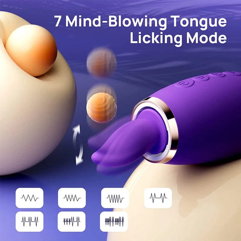 Lurevibe - Sucking Licking Vibrating Tongue Oral Clitoral G spot Vibrator 3 Lurevibe - Sucking Licking Vibrating Tongue Oral Clitoral G spot Vibrator