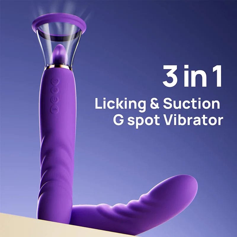 Lurevibe - Sucking Licking Vibrating Tongue Oral Clitoral G spot Vibrator 7 Lurevibe - Sucking Licking Vibrating Tongue Oral Clitoral G spot Vibrator